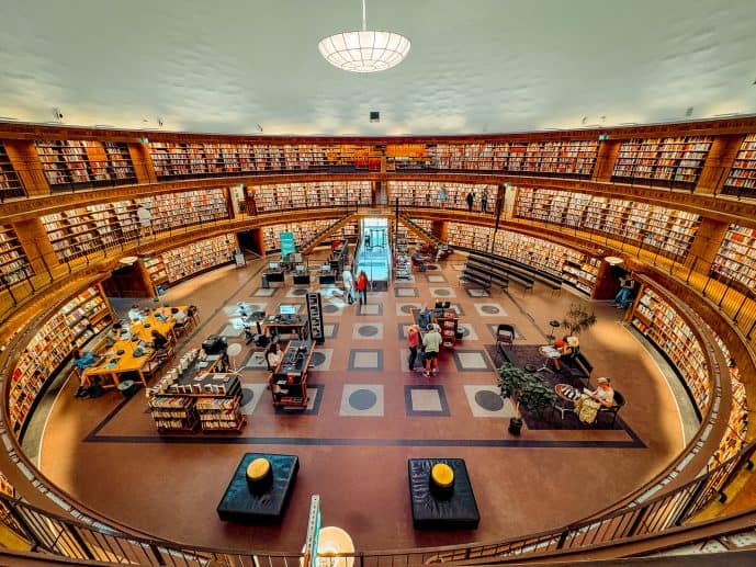 Stockholm Public Library Round reading room 