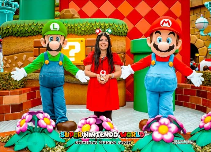 Mario and Luigi Character Greeting Super Nintendo World Japan
