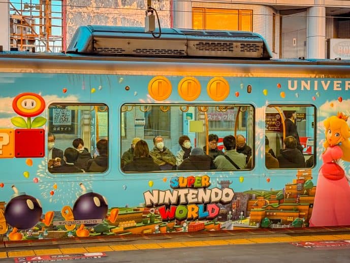 Ultimate Guide for Donkey Kong Country Japan at Super Nintendo World (2026)! 33 Super-Nintendo-World-Train-Osaka