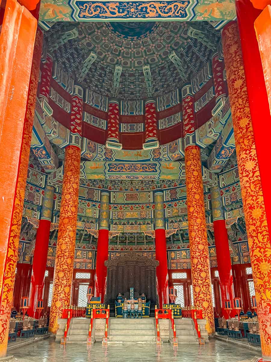 How to Visit the Temple of Heaven Beijing & Hall of Prayer for Good Harvests! 14 Inside the Hall of Prayer for Good Harvests