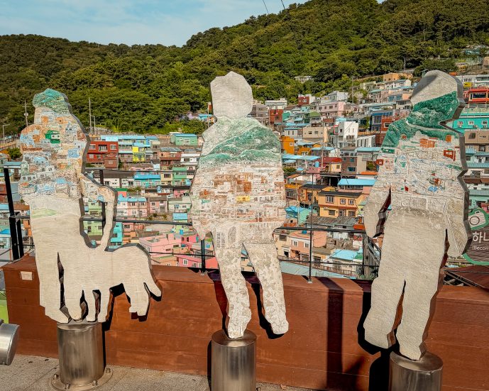 Gamcheon Culture Village - Things to do in the Colourful Maze of Busan (2026)! 10 Entrance Mirrors viewpoint Gamcheon culture village