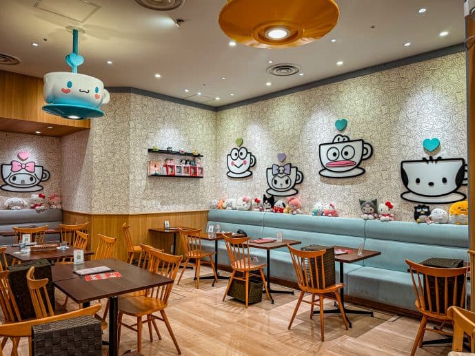 Inside Ikebukuro Sanrio Cafe Tokyo 