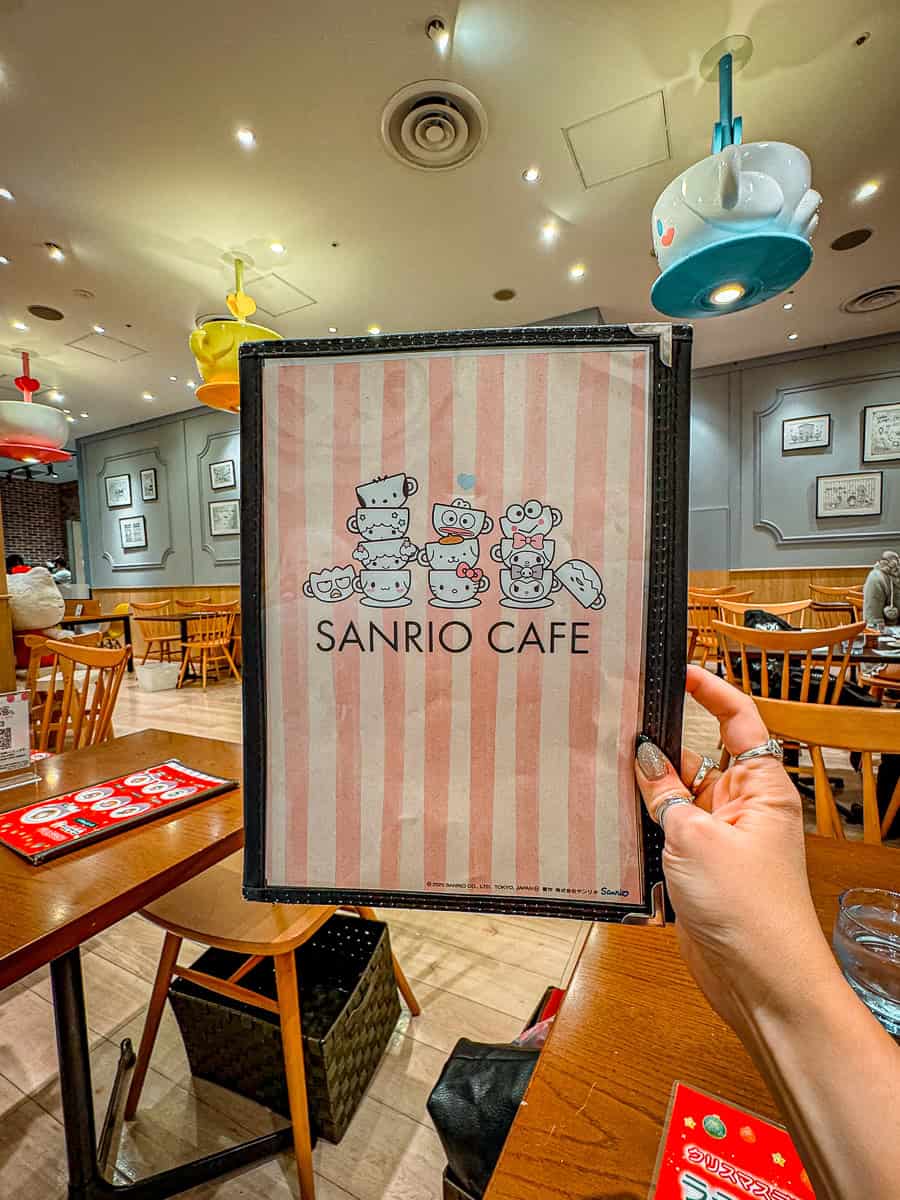 Tokyo Sanrio Café Ikebukuro Menu