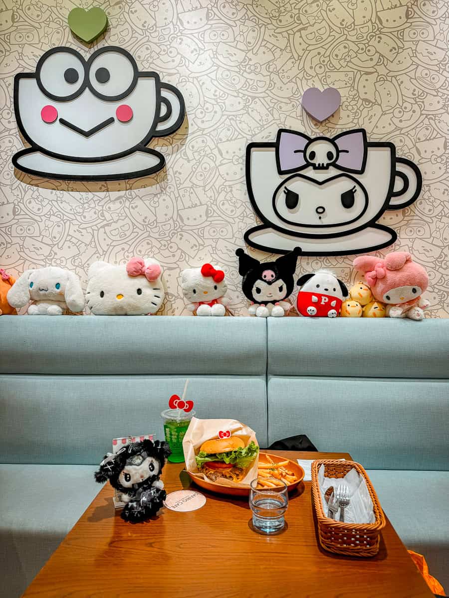 Hello Kitty Burger Sanrio Café Ikebukuro