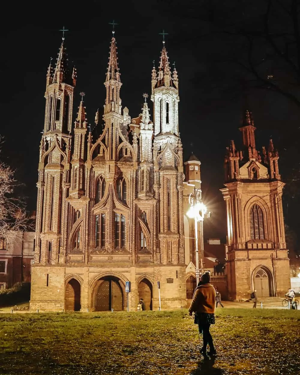 Vilnius Night Photography | Church of St Anne