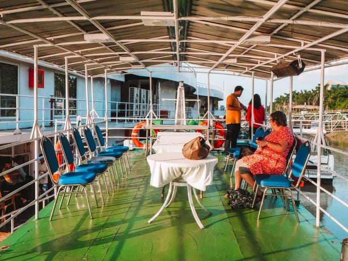 Top deck on our Vivada Cruise ship