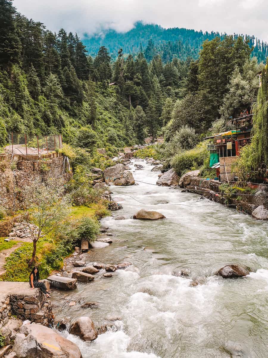 The Beas River In Manali