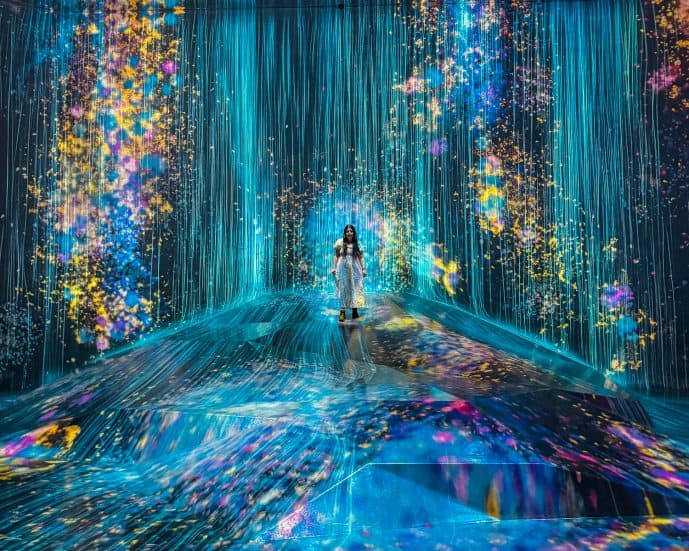 TeamLab Borderless A Rock Where People Gather