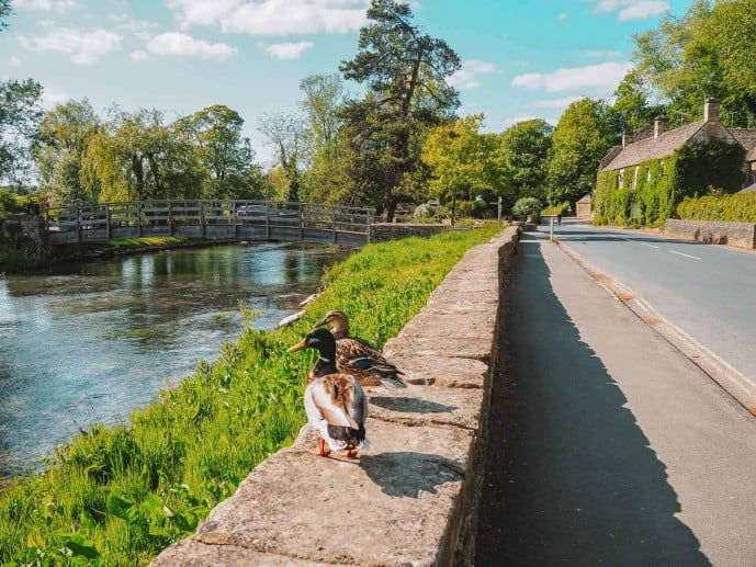 The River Coln Bibury cotswolds